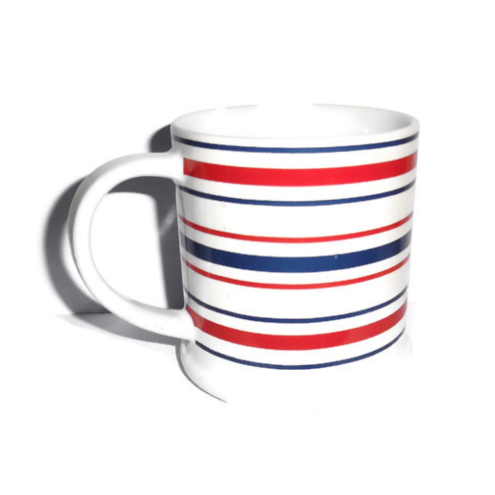 Tommy Hilfiger Coffee Mug Stripe Red White Blue